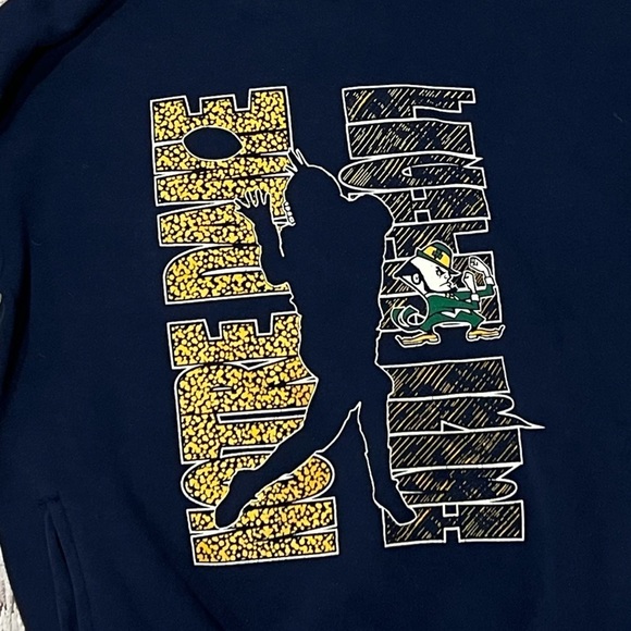 Vintage University of Notre Dame Fighting Irish NCAA College 1980s Sweatshirt - Picture 2 of 3